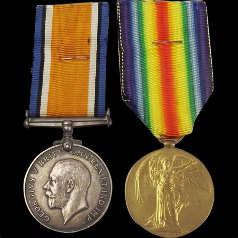 Ww1 Medal Pair Awarded To 208601 Gnr Ja Yeomans Ra Sally Antiques