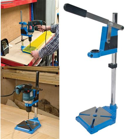 Pillar Drill Stand For Electric Drills 500 Mm Tall Cast Iron Base