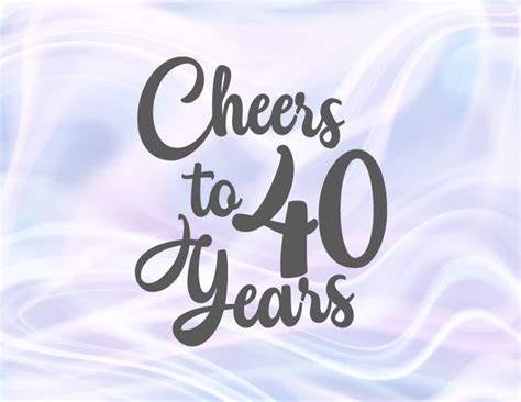 We did not find results for: 40th Birthday SVG Files for Cricut Sayings Cheers to 40 ...