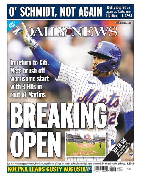 Anthony Dicomo On Twitter 🗞️ The Mets With Their First Back Page Trifecta Of The Season