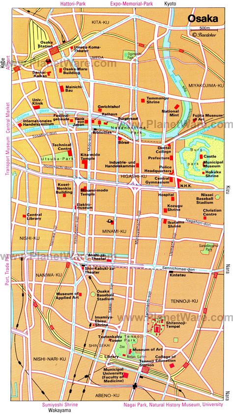 The street map of osaka is the most basic version which provides you with a comprehensive outline of the city's essentials. 12 Top-Rated Tourist Attractions in Osaka | PlanetWare