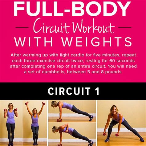 Printable Workouts On Popsugar Fitness Full Body Circuit Workout