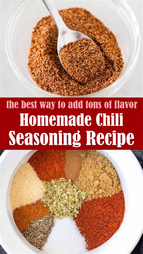 Homemade Chili Seasoning Recipe Reserveamana
