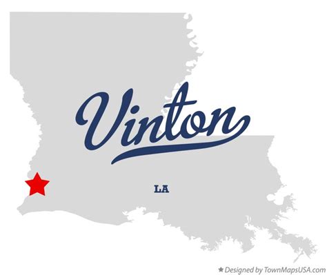 Map Of Vinton La Louisiana