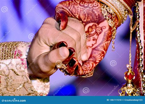 Bride And Groom Hand Together Stock Photo Image Of Commitment Hold
