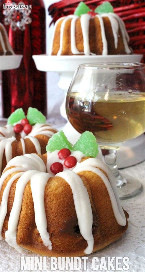 It's mother's day this weekend and i wanted to whip up something pretty as a picture, and of course delicious, to celebrate all the wonderful mums in our lives! Christmas Mini Bundt Cakes | Recipe | Mini bundt cakes, Christmas food, Bread recipes sweet