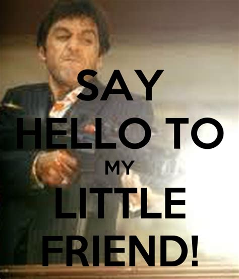 Say Hello To My Little Friend Keep Calm And Carry On