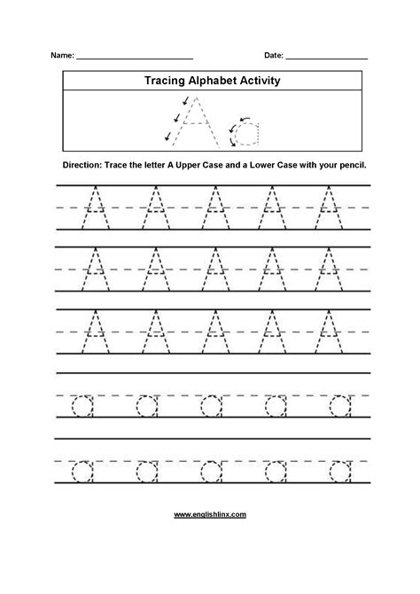 Alphabet Worksheets Tracing Alphabet Worksheets