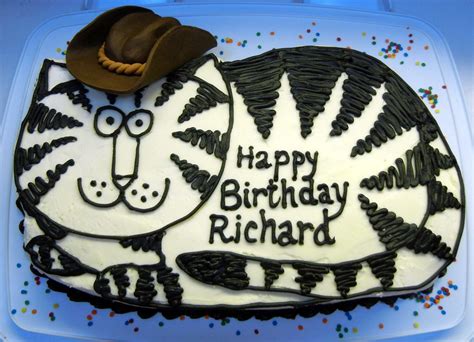 Birthday Cake For A Kliban Cat Lover Who Recently Moved Out West