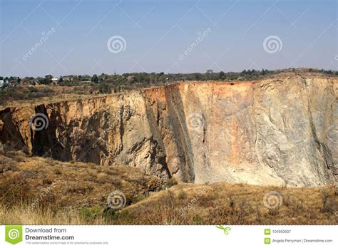 Ouverture De Puits De Mine De Diamant De Cullinan Afrique Du Sud Image