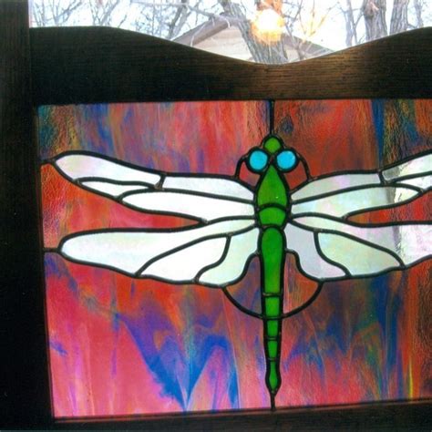 Dragonfly Stained Glass Dragonfly Stained Glass Stained Glass Stained Glass Panel
