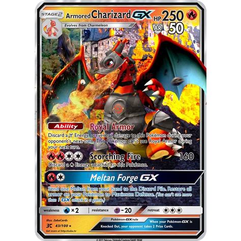 Maybe you would like to learn more about one of these? Armored Charizard GX Custom Pokemon Card - ZabaTV