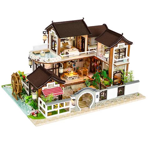 Cutebee Doll House Miniature Diy Dollhouse With Furnitures Wooden House