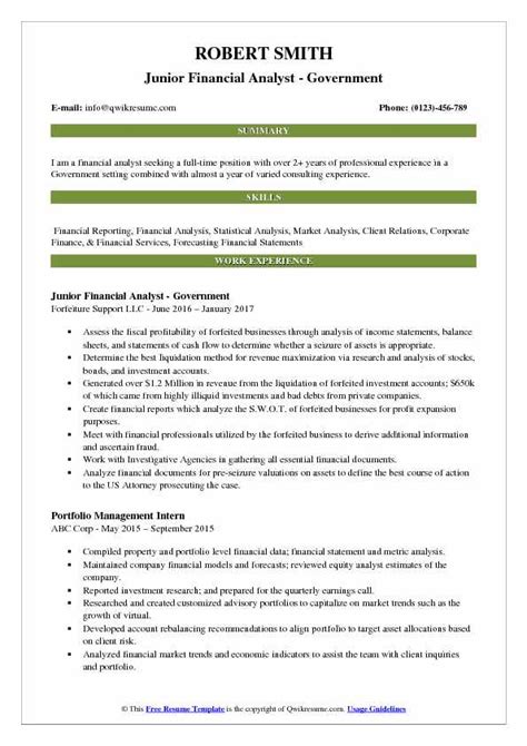 Evaluates optional plans by identifying outcomes and potential returns. Resume For Finance Analyst - Mryn Ism