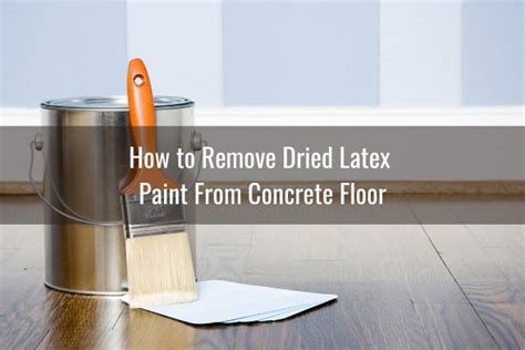 How To Remove Paint From Concrete Floor Ready To Diy