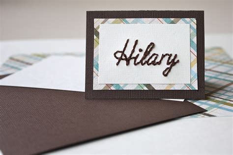 Christina Williams Hand Stitched Place Cards
