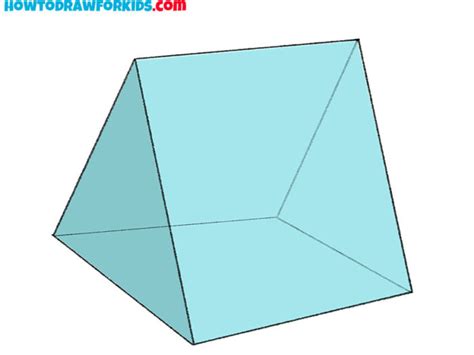 How To Draw A Triangular Prism Easy Drawing Tutorial For Kids