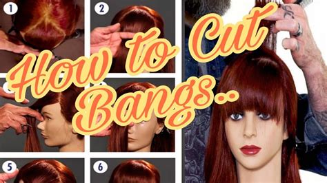 How To Cut Bangs 💇 Tutorial Youtube