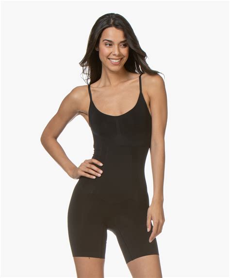 Spanx® Oncore Mid Thigh Bodysuit Black Ss1715 99990 Very