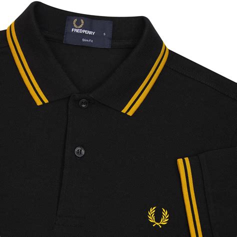 Buy Fred Perry Black Yellow Yellow Twin Tipped Shirt Off 79