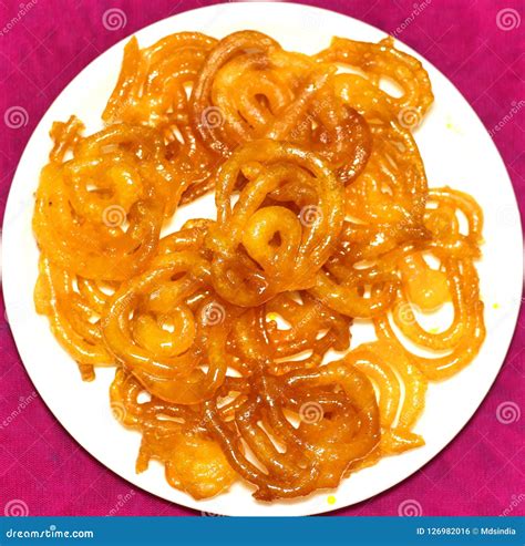 Jalebi Popular Indian Sweet Stock Photo Image Of Background Fried