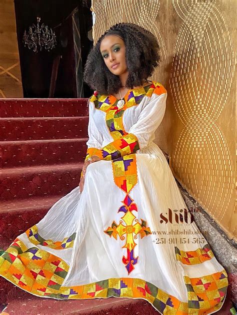 Habesha Kemis In 2021 Ethiopian Dress Ethiopian Clothing Ethiopian