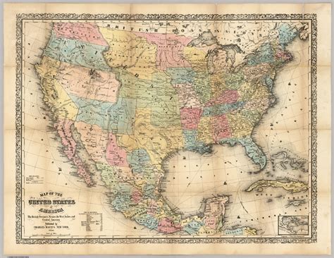 Map Of The United States Of America The British Provinces Mexico