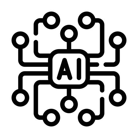Artificial Intelligence Ai Scheme Line Icon Vector Illustration 8320324