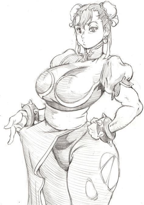 Chun Li Capcom Street Fighter 1girl Breasts Double Bun Large