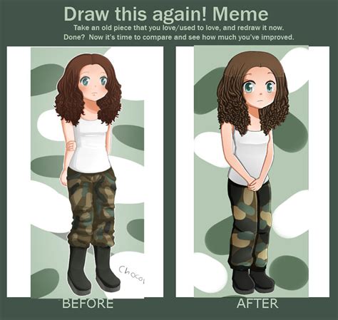 Anime Self Portrait Redraw Meme By Chocomax On Deviantart