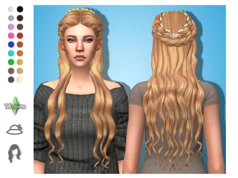 Tekrisims Princess Sims Hair Sims 4 Clothing Sims 4