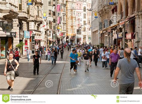 How long until next world cup? Istiklal Avenue In Istanbul, Turkey Editorial Photography ...