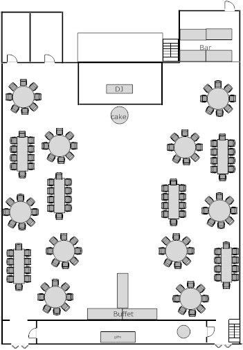 The Hatchers Reception Layout And Registering Wedding Table Layouts