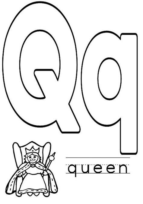 Coloring Pages Letter Q Coloring Home