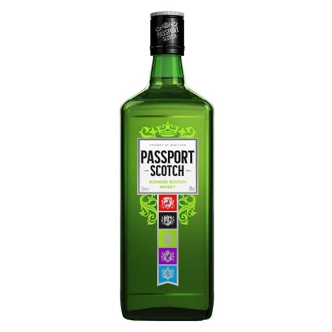 Botella Whisky Passport Distribuciones Cantarero Sierra