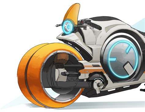 Dalex Smith Overwatch Team Racing Tracer Motorcycle Concept Fan Art