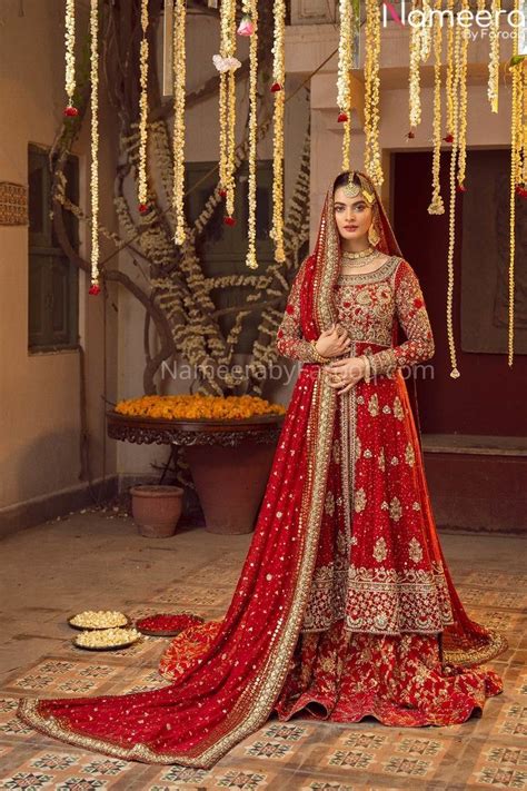Pakistani Red Bridal Lehenga Designer Dress Bn790 Bruidslehenga Kleding Ontwerpen De Jurk