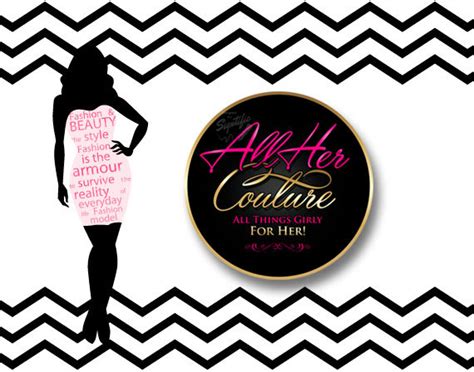 Fashion Couture Logo Design Round Text Logo In Pink And