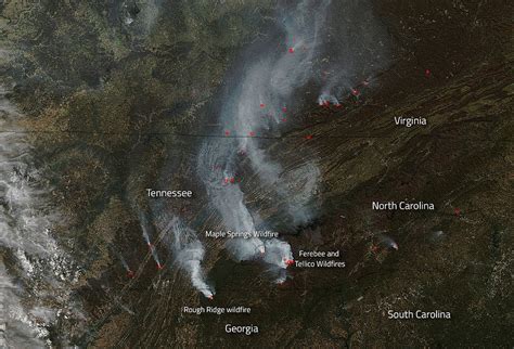 Nasa Satellite Captures Smoke Plumes From Wildfires Burning In 6 States