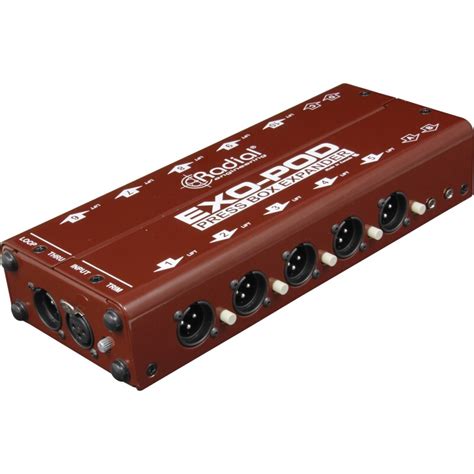 Radial Engineering Exo Pod Broadcast Splitter With Xlr And 35mm