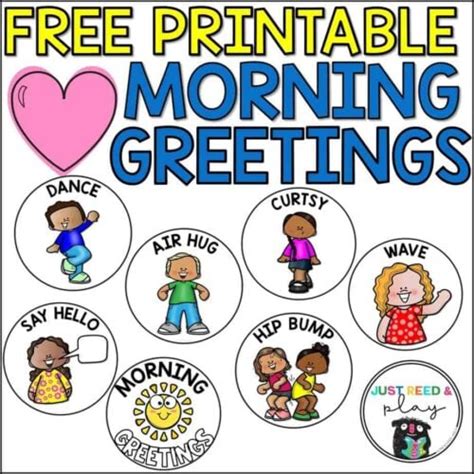 Good Morning Greeting Signs Printable Free Printable Templates