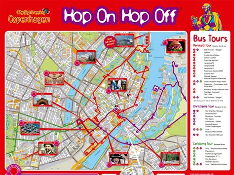 Hop On Hop Off Los Angeles Map New York Map Poster