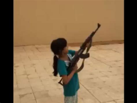 Video Saudi Girl Firing Ak47 Sparks Outrage Saudi Gulf News