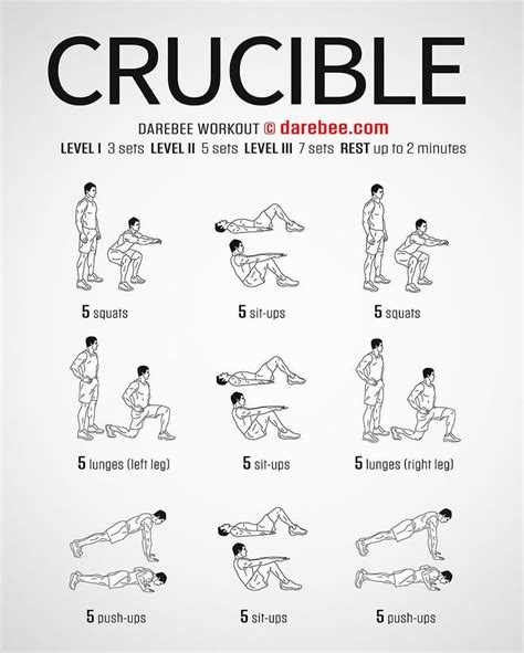 Darebee Official On Instagram Workout Of The Day Crucible Workout