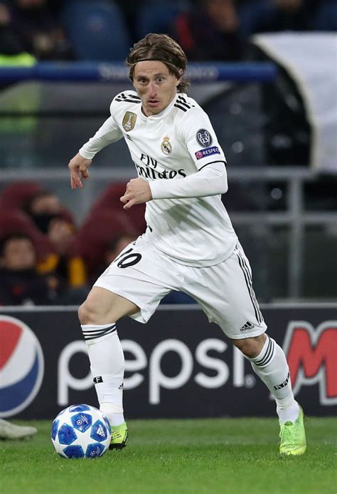 Champions League Group G Luka Modric Of Real Madrid At Olimpico