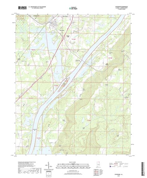 Mytopo Stevenson Alabama Usgs Quad Topo Map