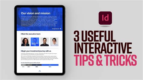 Learn These 3 Useful Interactive Tips In Adobe Indesign Youtube
