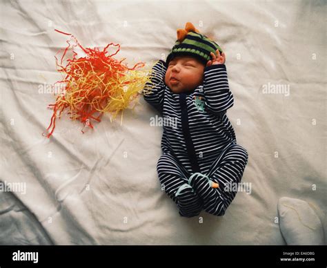 Baby Boy Making Faces Stock Photo Alamy