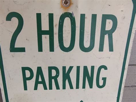 Vintage Metal Parking Sign