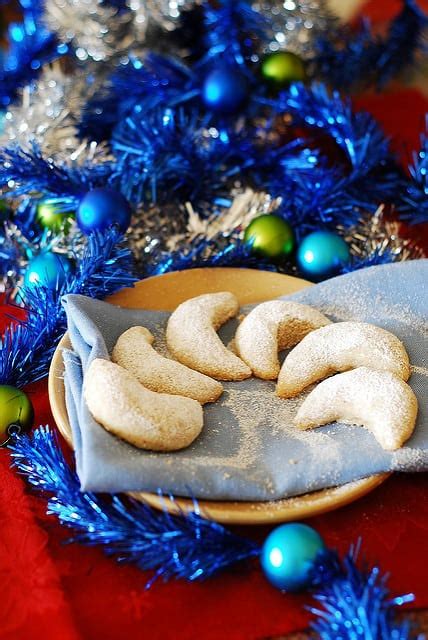 Nothing beats christmas sugar cookies made from scratch and i know you'll love this particular add the egg, vanilla, and almond extract and beat on high until fully combine, about 2 minutes. Almond Crescent Christmas Cookies - Julia's Album